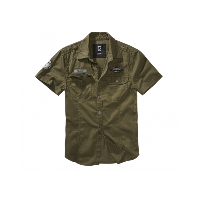 Korte mouwen shirt Luis vintage olive - Brandit