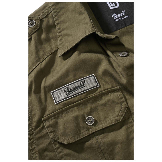 Korte mouwen shirt Luis vintage olive - Brandit