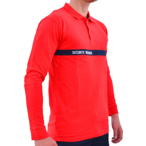 Feuerwehr-Sicherheits-Poloshirt Langarm - CityGuard