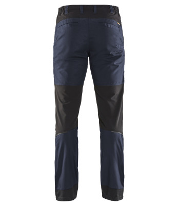 Pantalon maintenance +stretch Marine foncé/Noir 1456 - Blaklader
