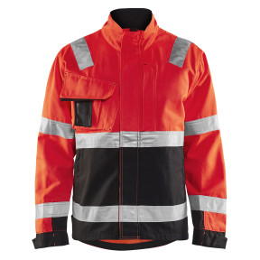 Veste haute visibilité rouge fluo/noir 4064 - Blaklader