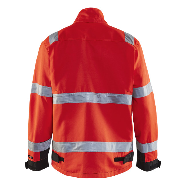 Kamizelka o wysokiej widoczności czerwona fluo/czarna 4064 - Blaklader