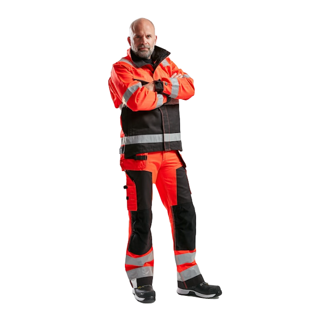 Veste haute visibilité rouge fluo/noir 4064 - Blaklader