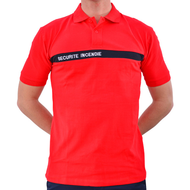 Polo Rouge Sécurité Incendie - PATROL