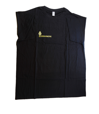 Tee shirt noir Gendarmerie Mobile T2XL - Regent- Bon état- Occasion