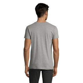 Herren T-Shirt Rundhals körpernah Imperial Fit grau meliert - Sol's