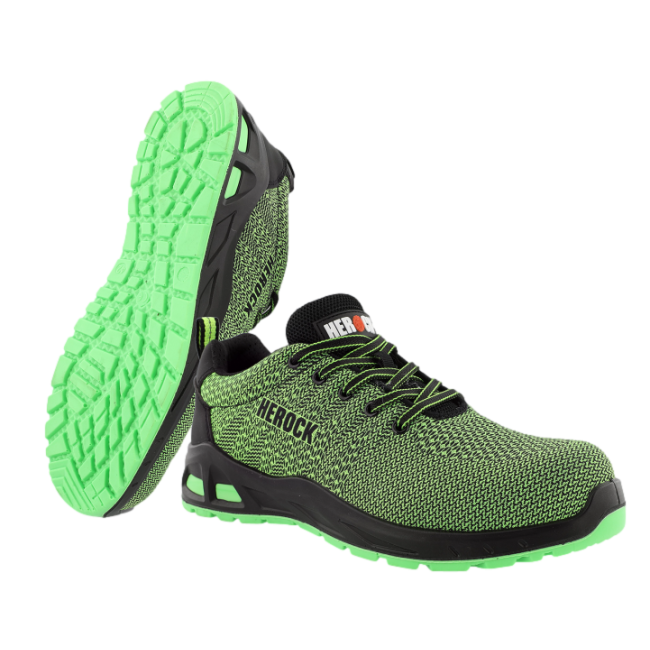 S1P TITUS Sicherheits-Sneaker niedrig neongrün - Herock