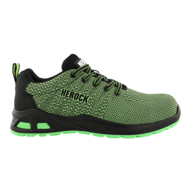 Baskets de sécurité basses S1P TITUS vert fluo - Herock