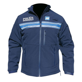 Kurtka Softshell Policja Miejska ekstremalny mróz pikowana - Patrol