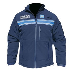 Kurtka Softshell Policja Miejska ekstremalny mróz pikowana - Patrol