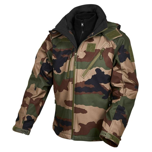 Kurtka softshell Elite 3-w-1 camo CE - Ares