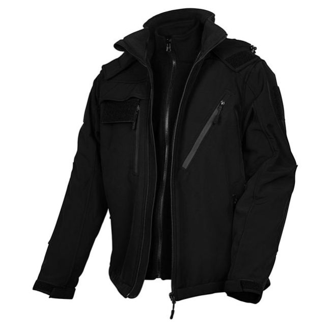 Elite 3-in-1 Softshell-Jacke schwarz - Ares