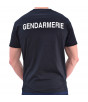Tee-Shirt Gendarmerie noir marquage blanc