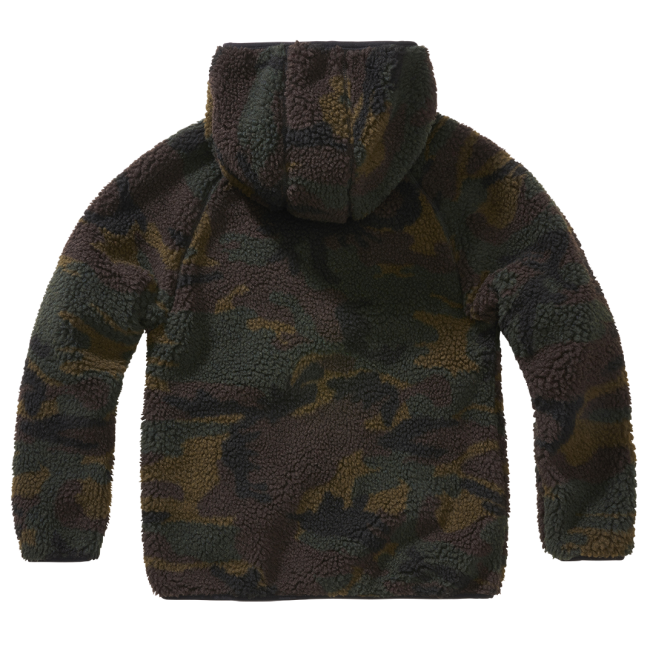 Kinder-Fleecejacke mit Kapuze Woodland - Brandit