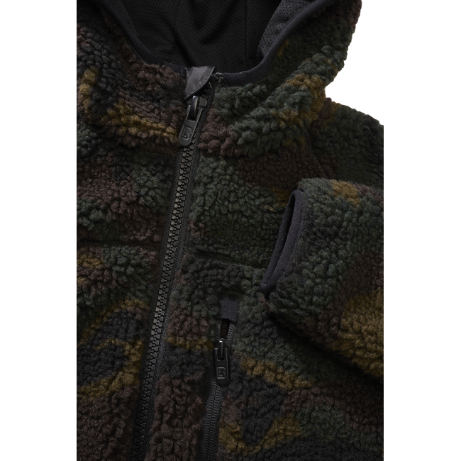 Veste polaire enfant à capuche woodland - Brandit