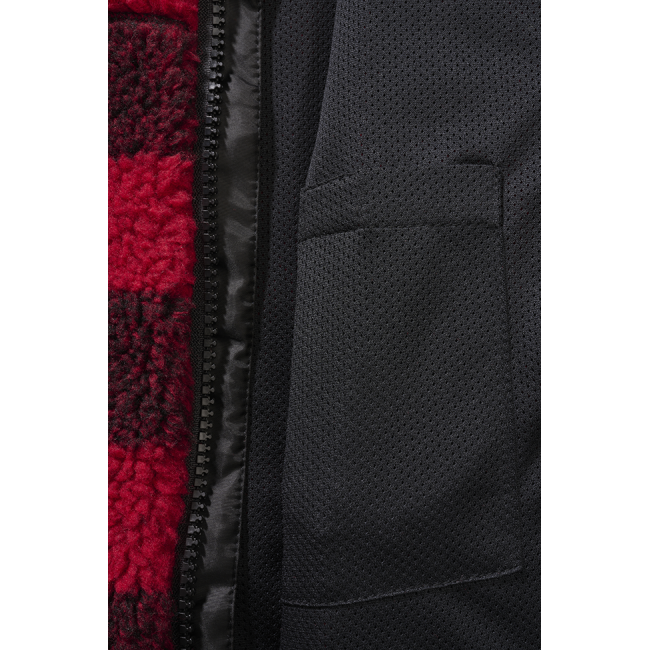 Veste polaire enfant à capuche rouge/noir - Brandit