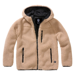 Veste polaire enfant à capuche camel - Brandit