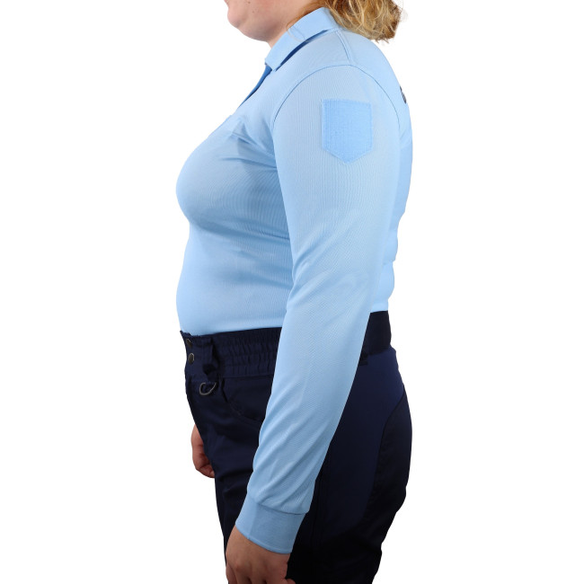 Polo bleu manches longues Gendarmerie Femme - Patrol
