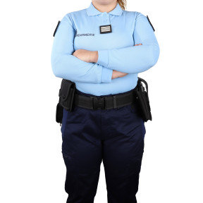 Polo niebieskie długi rękaw Żandarmeria Damskie - Patrol Equipement