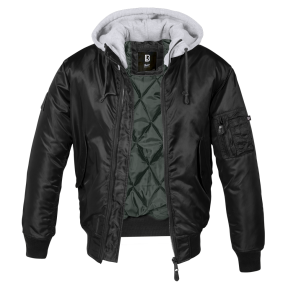 MA1 Kapuzenjacke grau/schwarz - Brandit