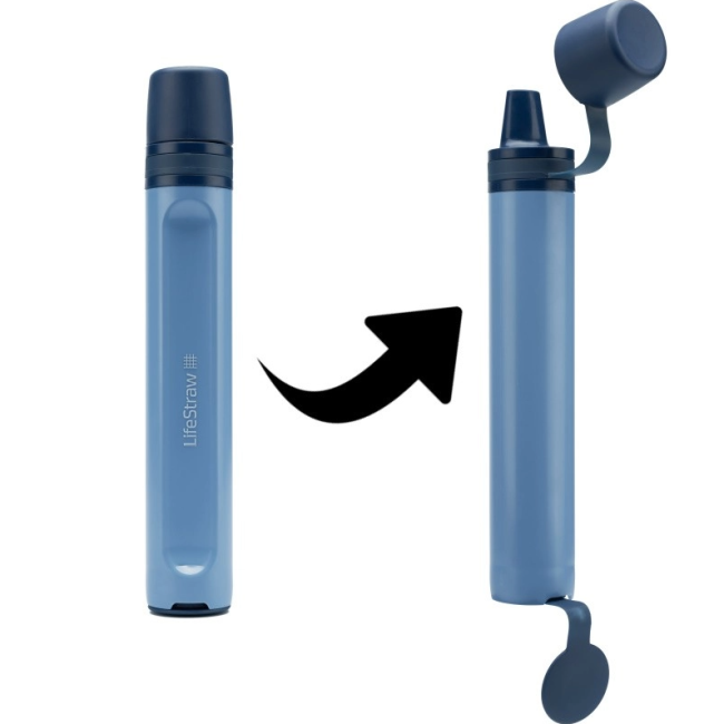 Paille personal peak série col 1 bleu - Lifestraw