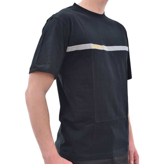 T-shirt Sécurité bande grise broderie or - DMB