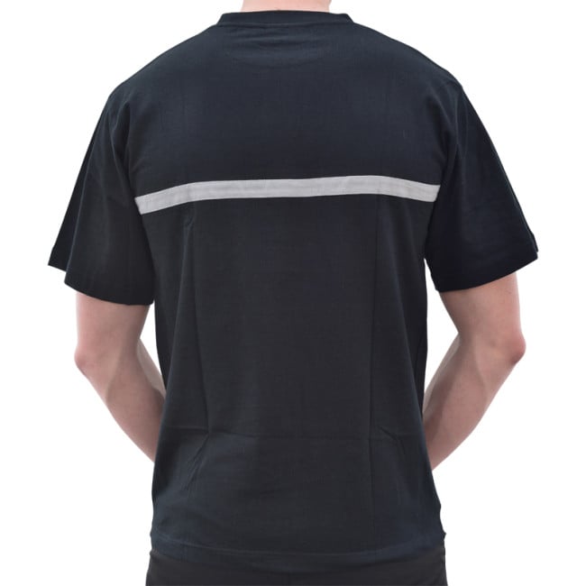 T-shirt Sécurité bande grise broderie or - DMB