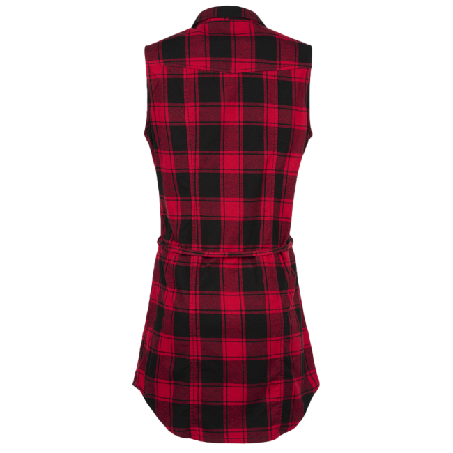 Chemise longue femme sans manches rouge/noir - Brandit