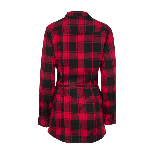 Dames lange blouse rood/zwart - Brandit