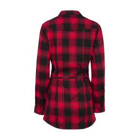Chemise longue femme rouge/noir - Brandit