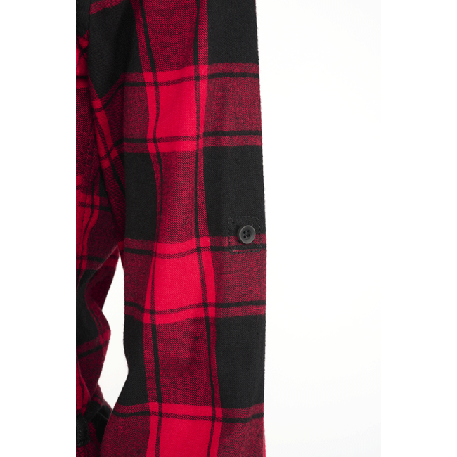 Dames lange blouse rood/zwart - Brandit