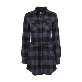 Dames lange blouse zwart/grijs - Brandit
