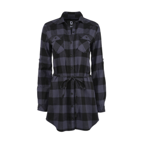 Dames lange blouse zwart/grijs - Brandit