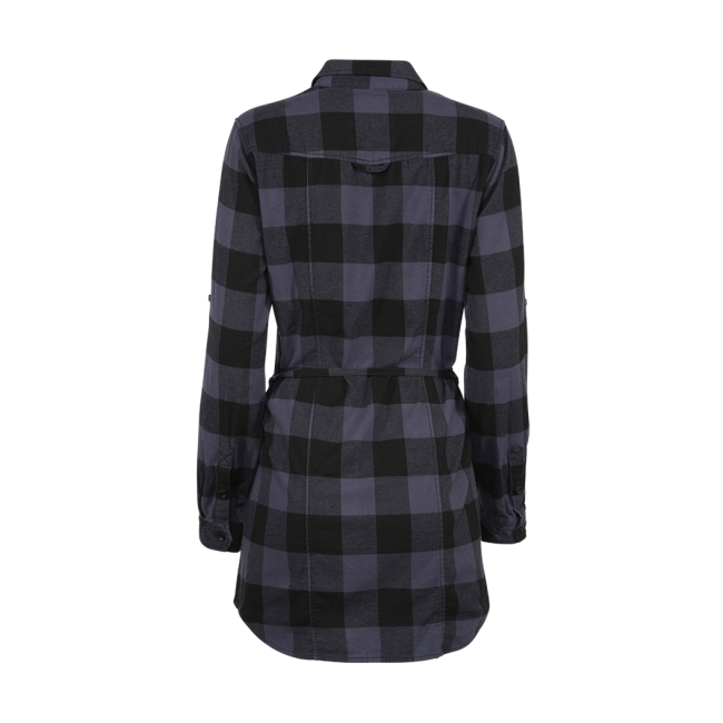 Chemise longue femme noir/gris - Brandit