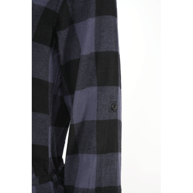 Dames lange blouse zwart/grijs - Brandit