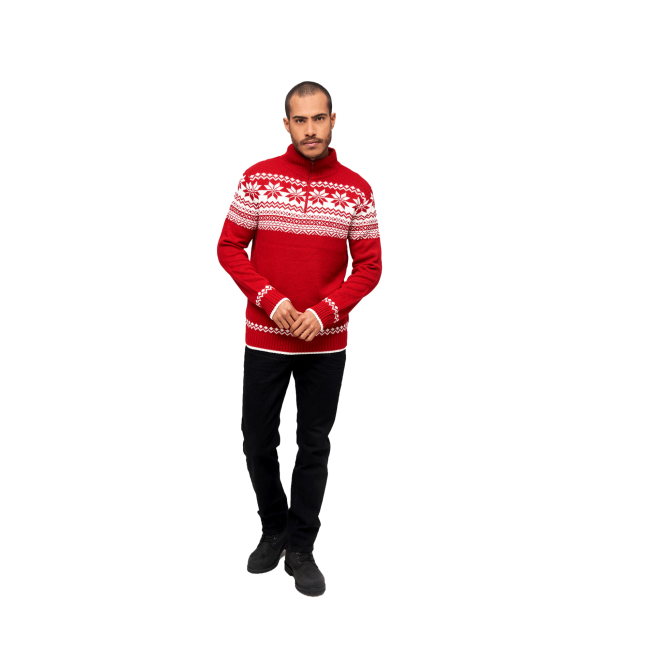 Pull zip norvégien rouge - Brandit
