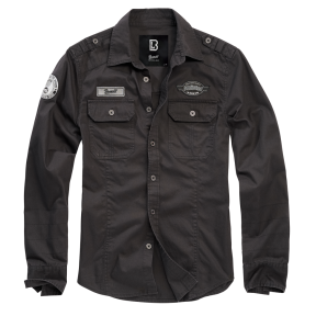 Chemise vintage Luis noir - Brandit