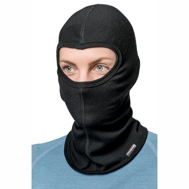Bivakmuts Balaclava LITE Zwart - Woolpower