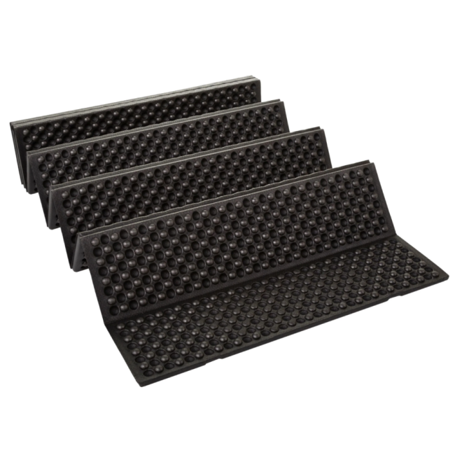 Matelas de sol pliant en mousse moulée noir - Trekmates