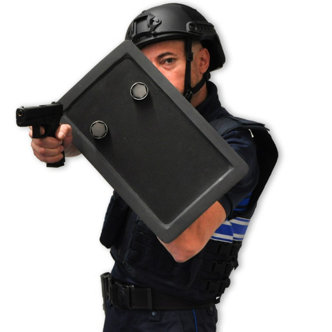 Bouclier balistique AK47 Niveau III+ 250 x 400 mm - Le Protecteur