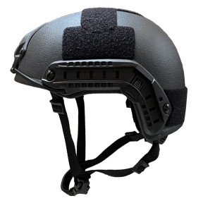 Casque balistique NIJ IIIA hi cut noir - Le Protecteur