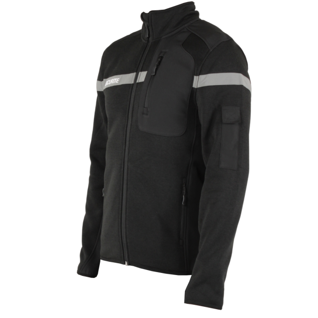 Gilet micro-polaire sécurité Nevada noir - Force Series
