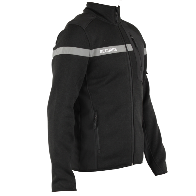 Micro-fleece veiligheidsvest Nevada zwart - Force Series