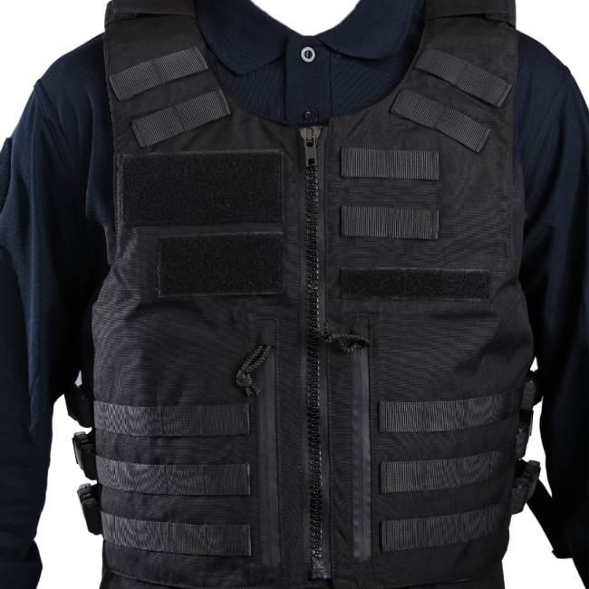 Kugelsichere Weste Full Tactical IIIA Kommunalpolizei schwarz Herren - Le Protecteur