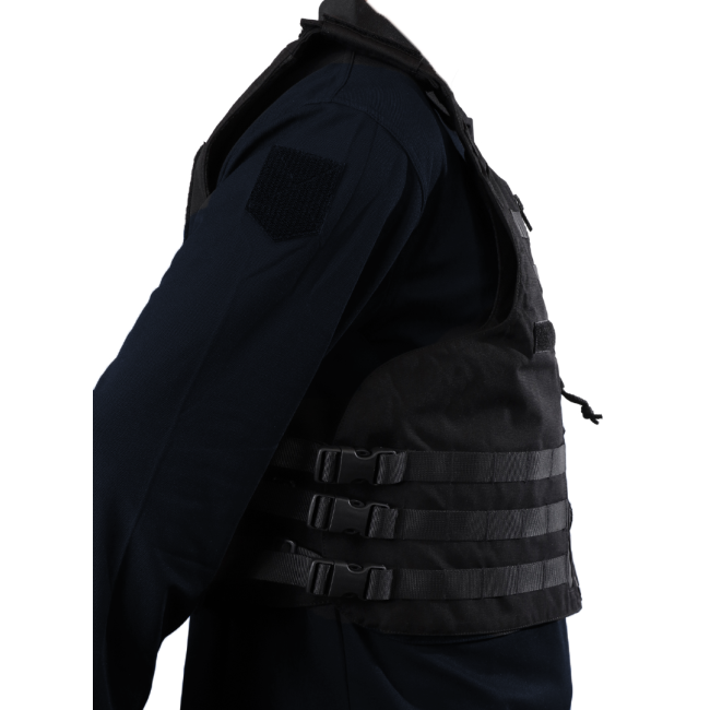 Kamizelka kuloodporna Full Tactical IIIA Policja Miejska czarna mężczyzna - Le Protecteur