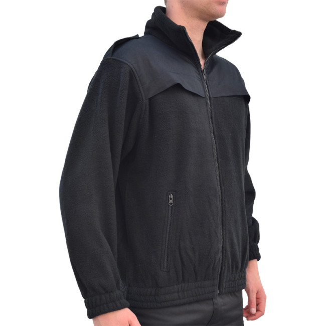 Schwarzer Fleece-Blouson SICHERHEIT