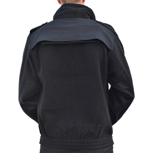 Schwarze Fleecejacke SECURITY