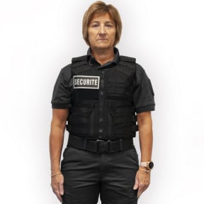 Gilet pare-balles Full Tactical NIJ IIIA Security Femme - Le Protecteur