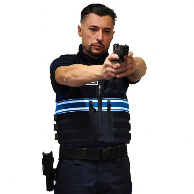Gilet pare-balles IIIA Full Tactical Police Municipale Homme - Le Protecteur