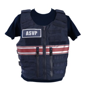 Housse de gilet pare-balles Full TacticalASVP unisexe - Le Protecteur